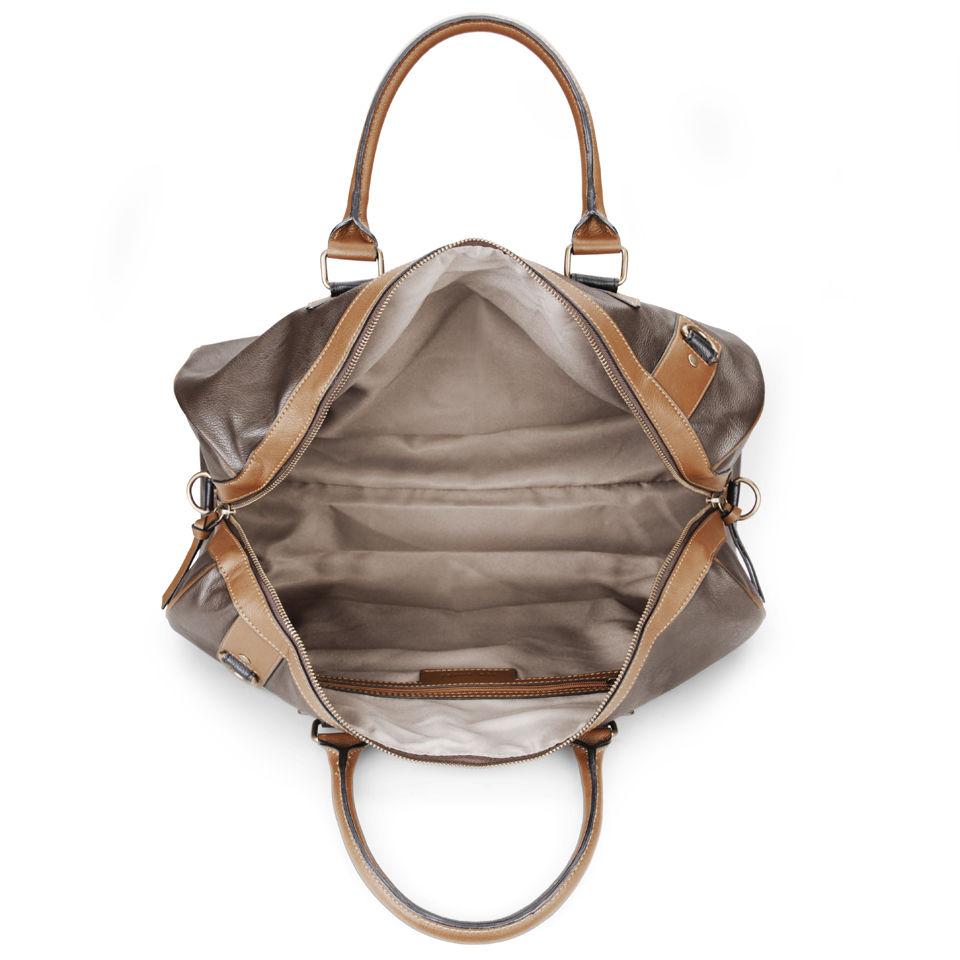 Ted Baker Dupond Central Stripe Holdall - Chocolate