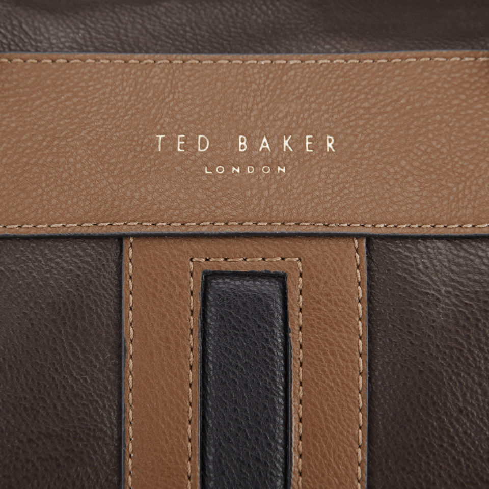 Ted Baker Dupond Central Stripe Holdall - Chocolate
