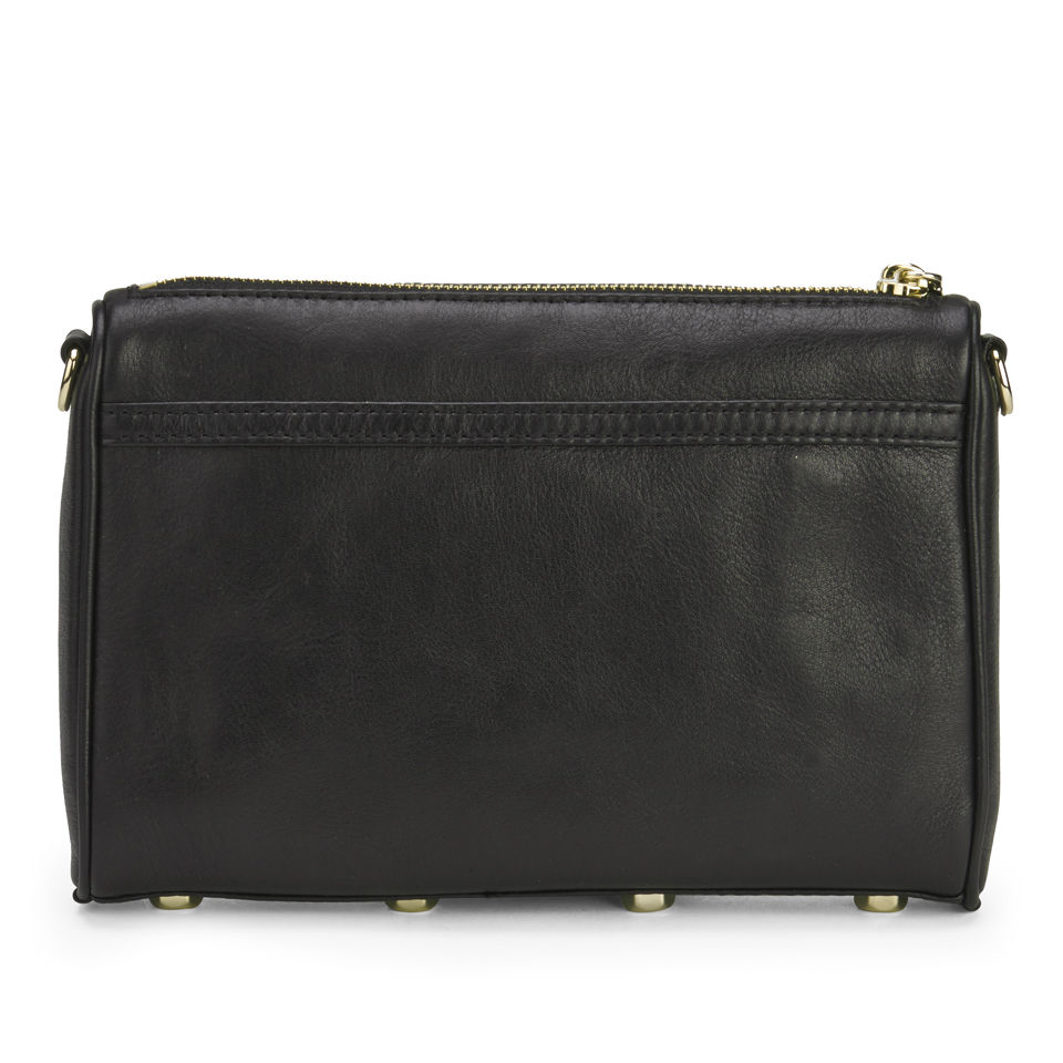 Rebecca Minkoff Women's Mini Mac Leather Cross Body Bag - Black with Gold Hardware