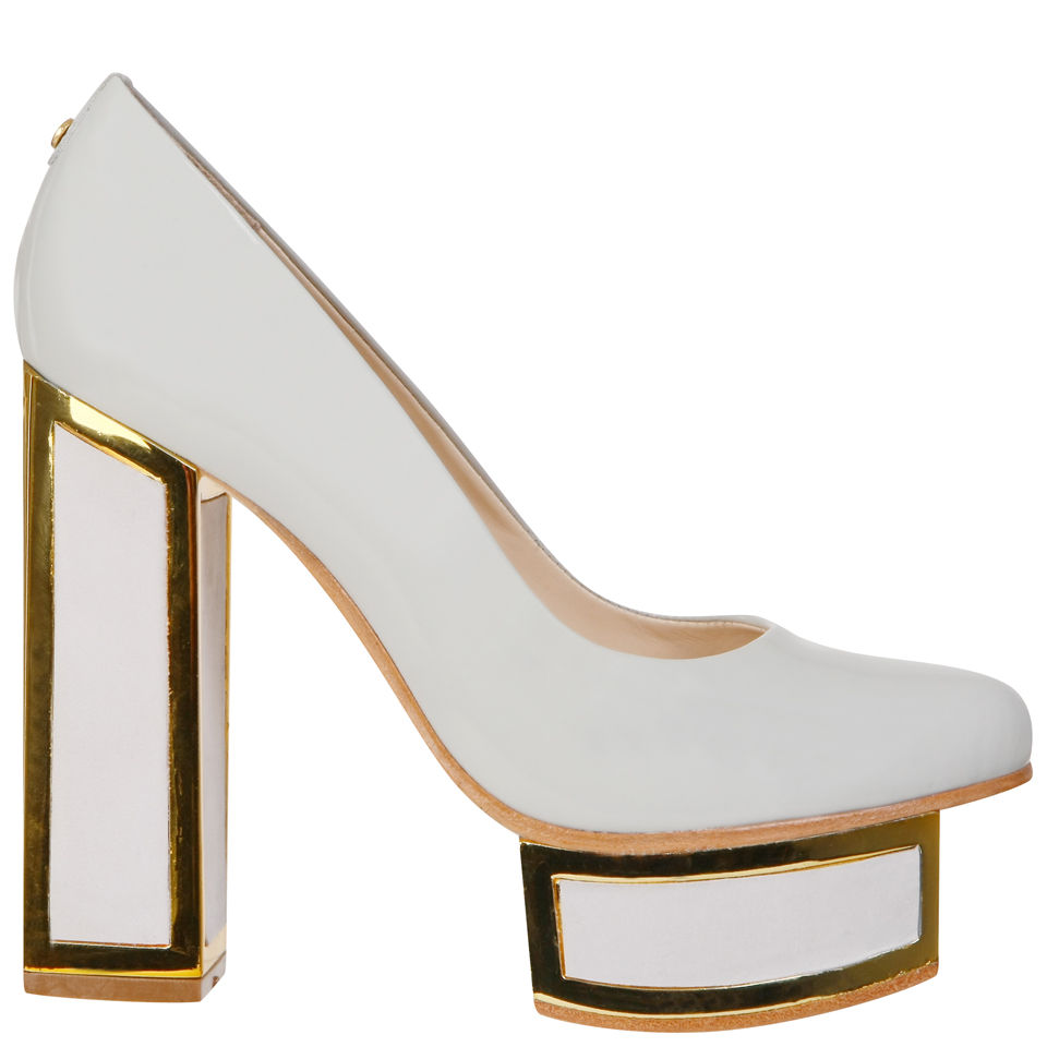 Kat Maconie Women's 'Valerie' Block Heels Grey FREE UK Delivery