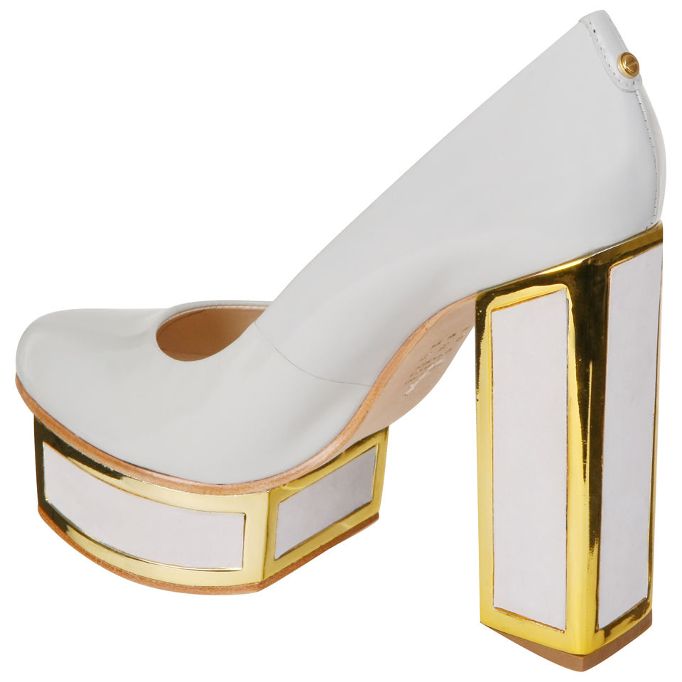 Kat Maconie Women's 'Valerie' Block Heels Grey FREE UK Delivery