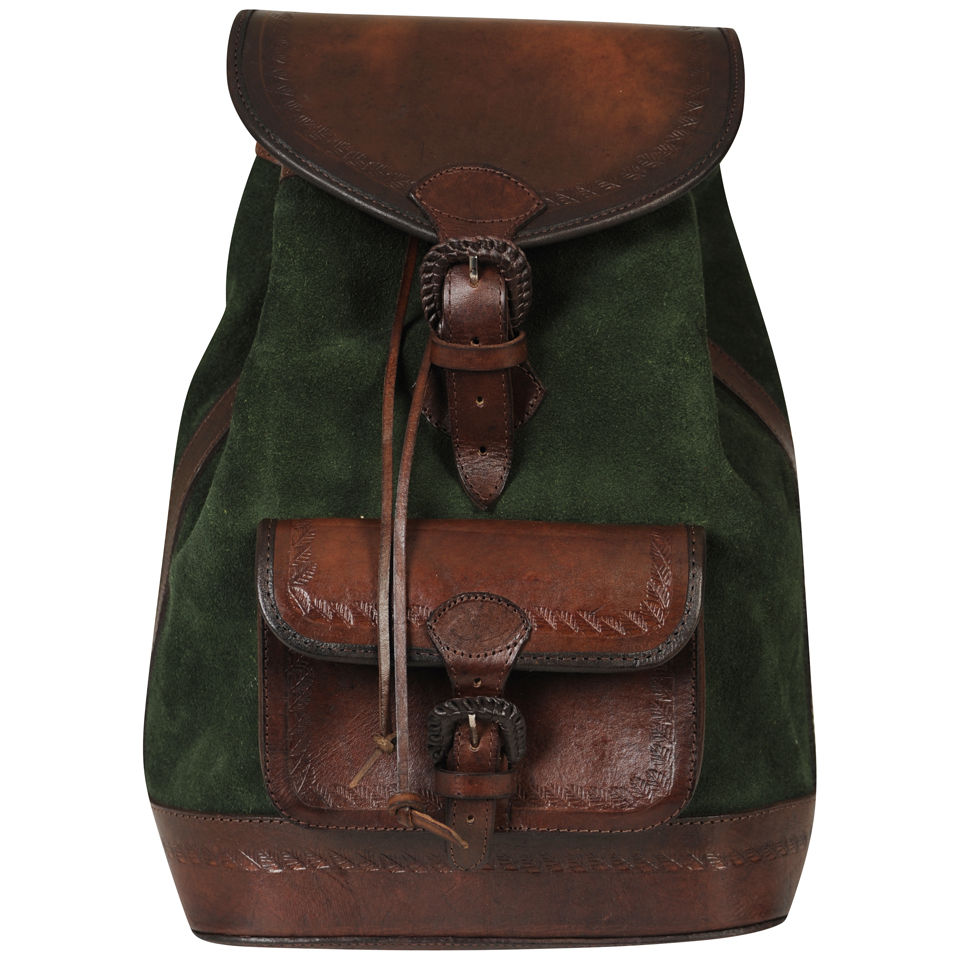 Beara Beara Bamba Leather Backpack - Dark Green