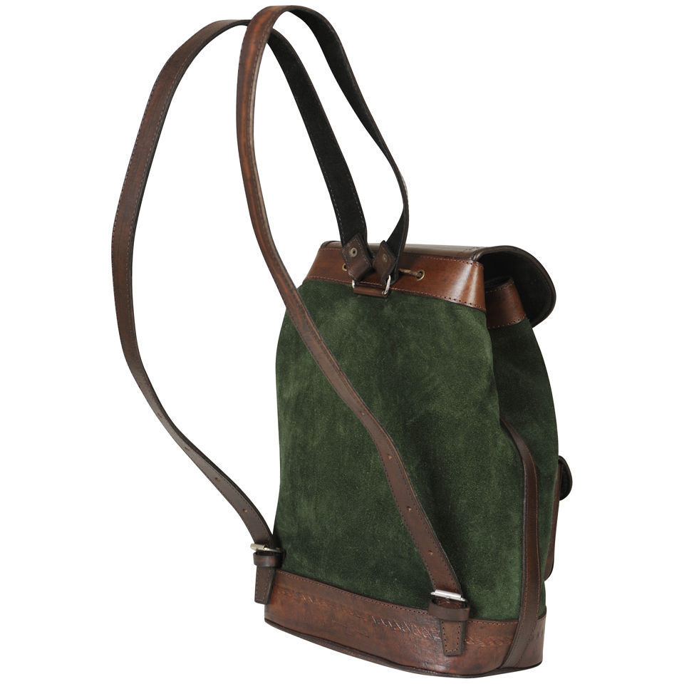 Beara Beara Bamba Leather Backpack - Dark Green
