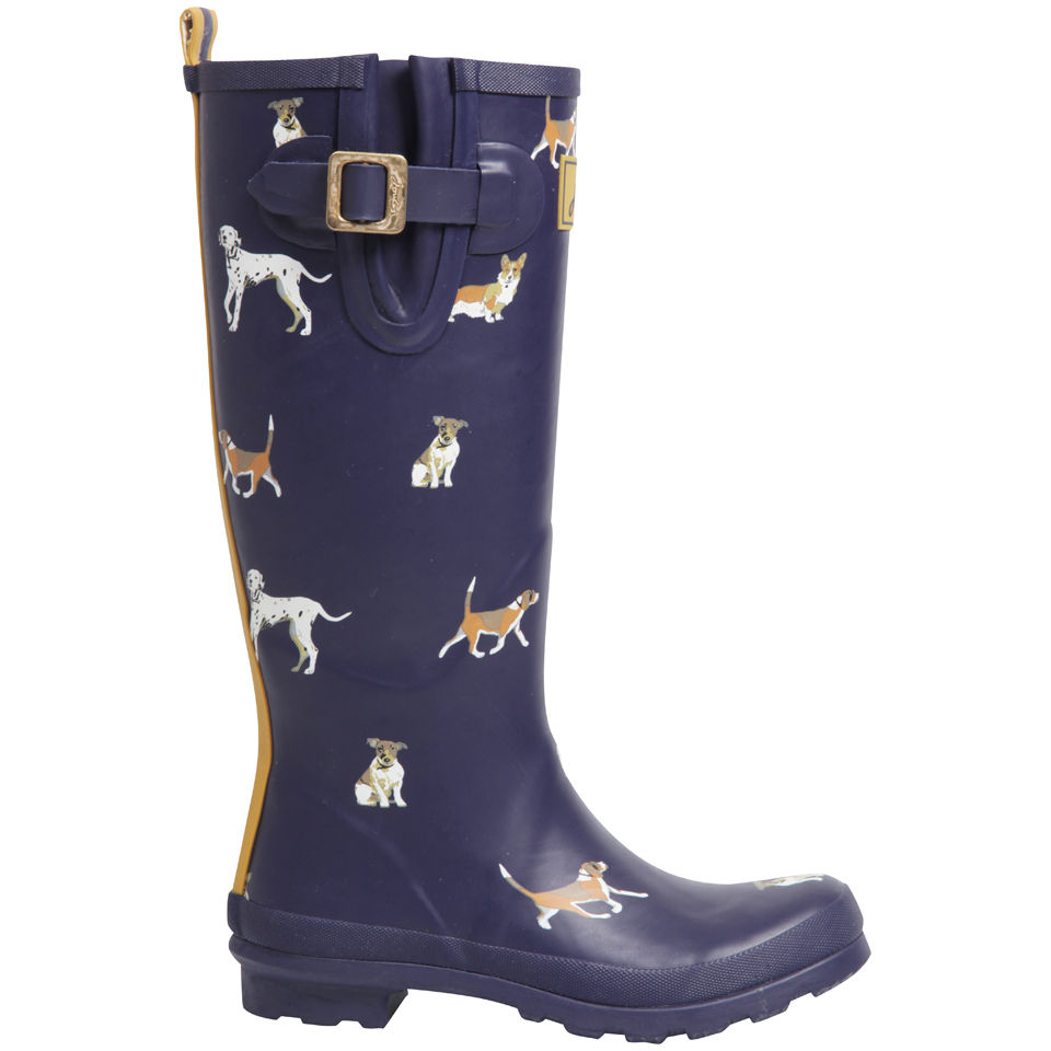 Joules dog print wellies hot sale