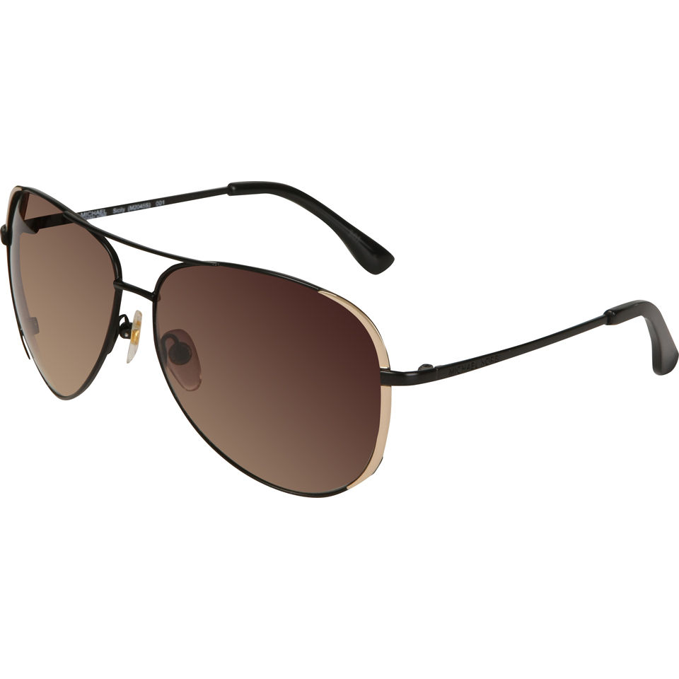 MICHAEL MICHAEL KORS Sicily Aviator Sunglasses Black