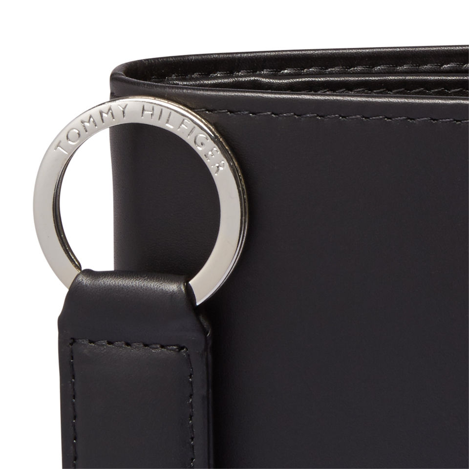 Tommy Hilfiger Men's Eton CC and Coin Pocket Leather Wallet Gift Set - Black
