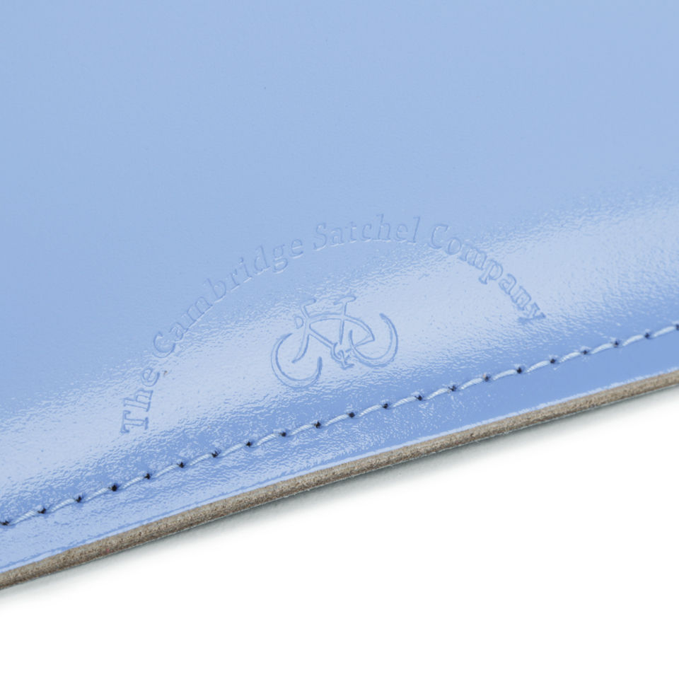 The Cambridge Satchel Company 11 Inch Patent Leather Satchel - Bellflower Blue