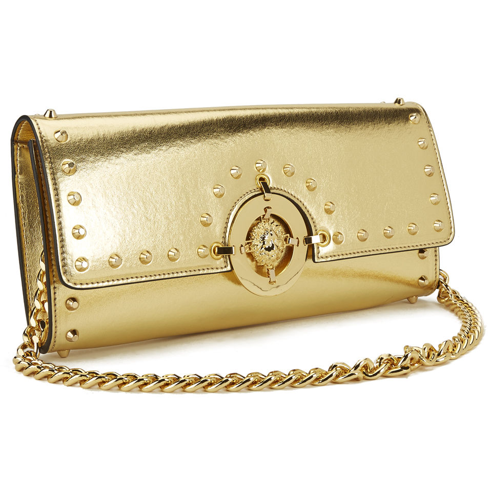 Versus Versace Women's Metalic Hardware Stud Clutch Bag - Gold