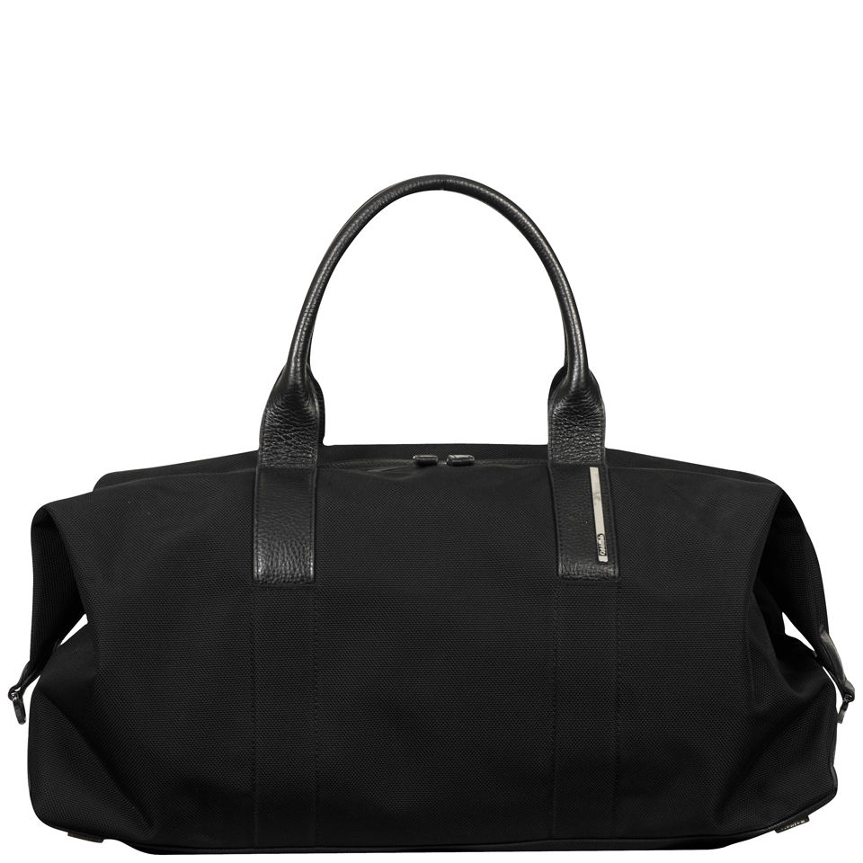 Calvin Klein Men's Luca Pebble Leather Duffle Bag - Black