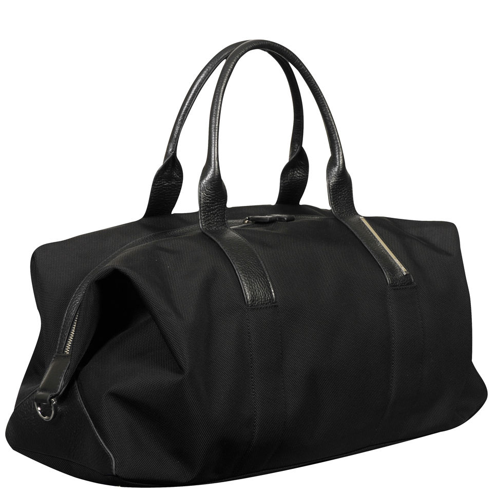 Calvin Klein Men's Luca Pebble Leather Duffle Bag - Black