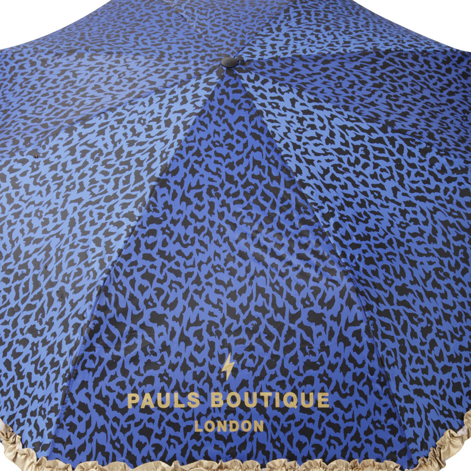 Paul's Boutique Leopard Print Umbrella - Blue