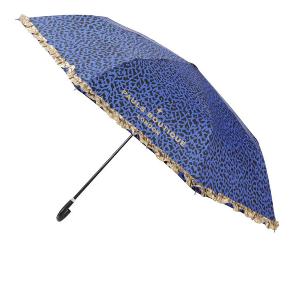 Paul's Boutique Leopard Print Umbrella - Blue
