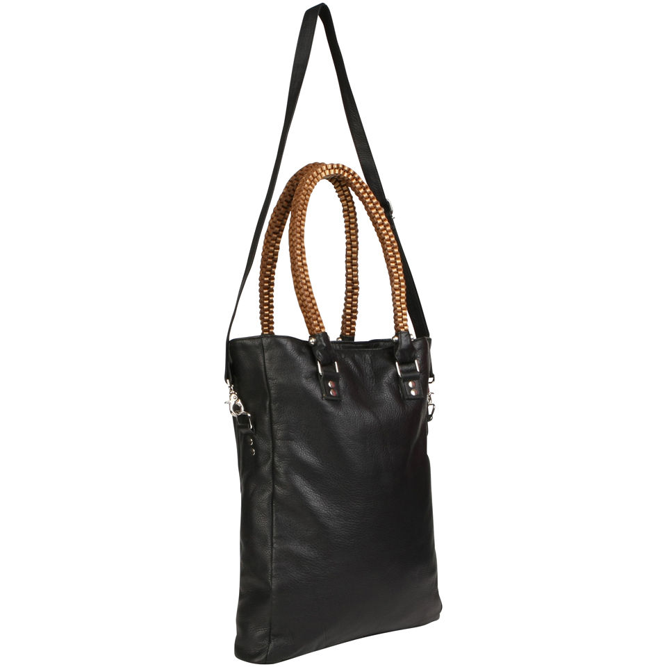 Kate Sheridan Exclusive to Red Direct Braid Tote - Black/Gold