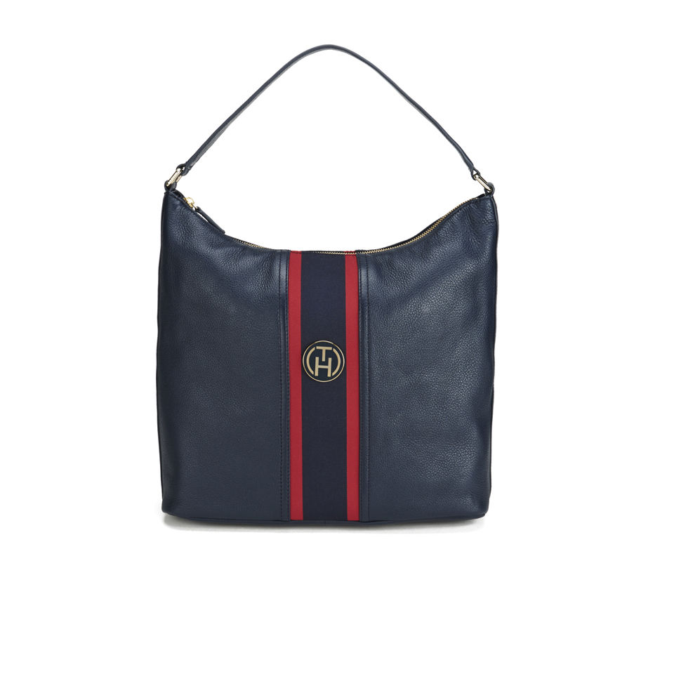 Tommy Hilfiger Women's Bella Leather Slouch Bag - Midnight