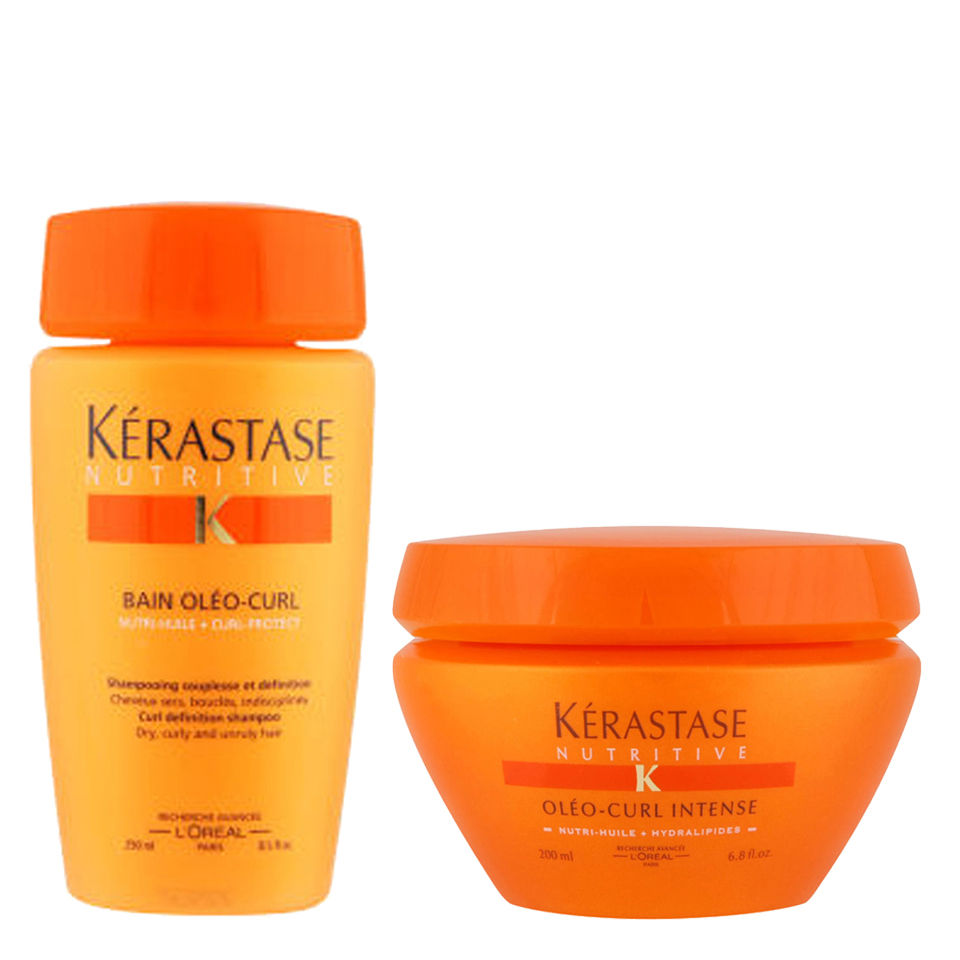 Kérastase Nutritive Shampoo and Treatment for Dry, Curly Hair Duo