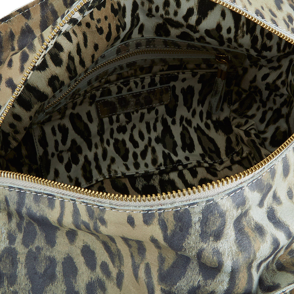 Liebeskind Women's Amanda Leopard Leather Tote Bag - Caramel
