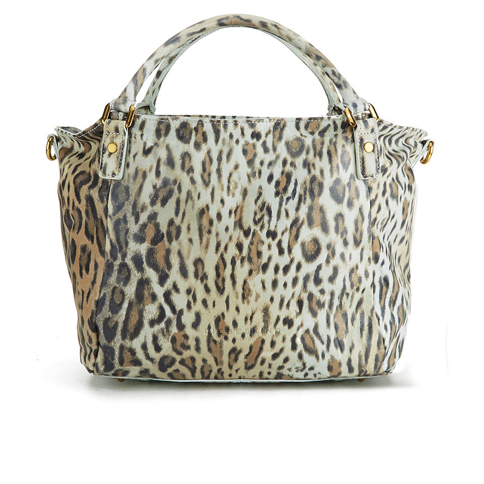 Liebeskind Women's Amanda Leopard Leather Tote Bag - Caramel