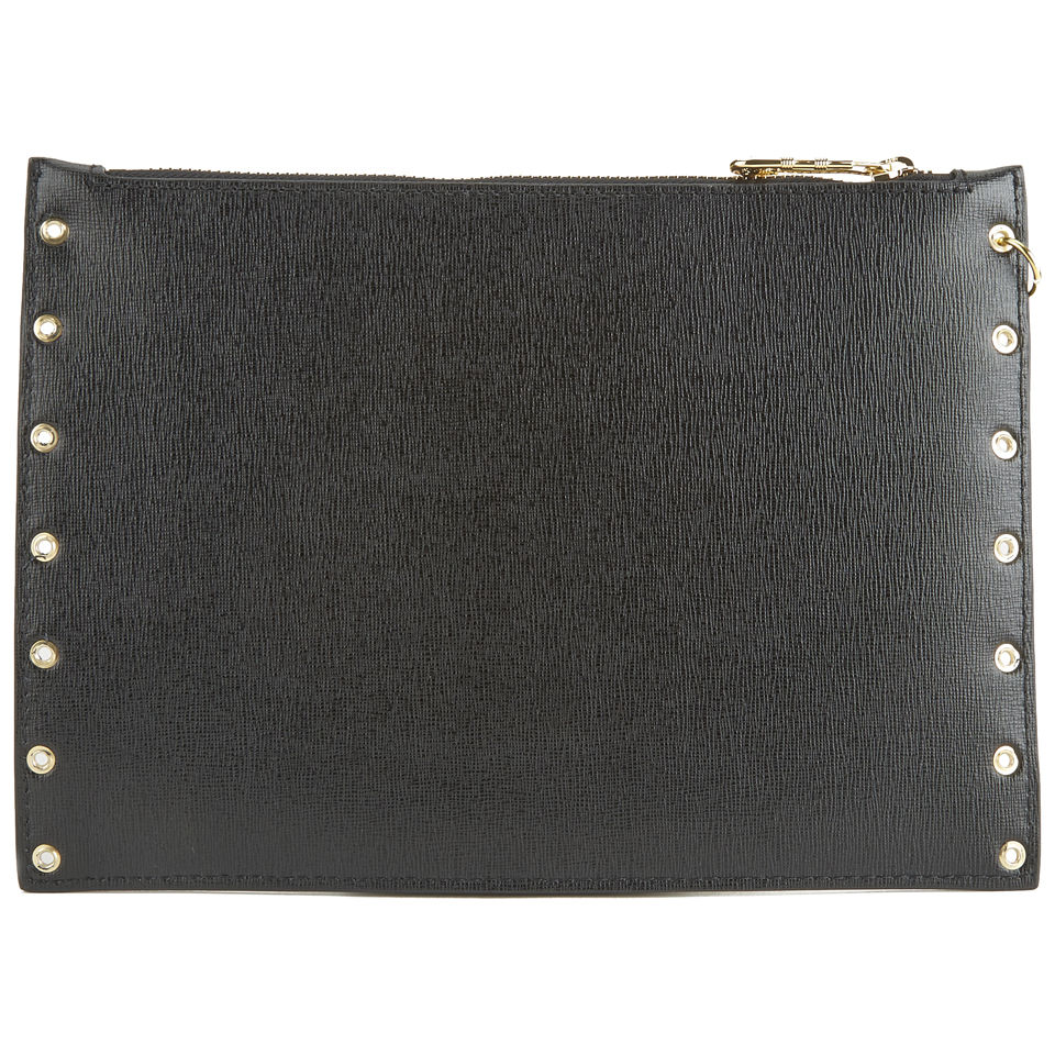 Versus Versace Women's Safety Pin Stud Clutch Bag - Black