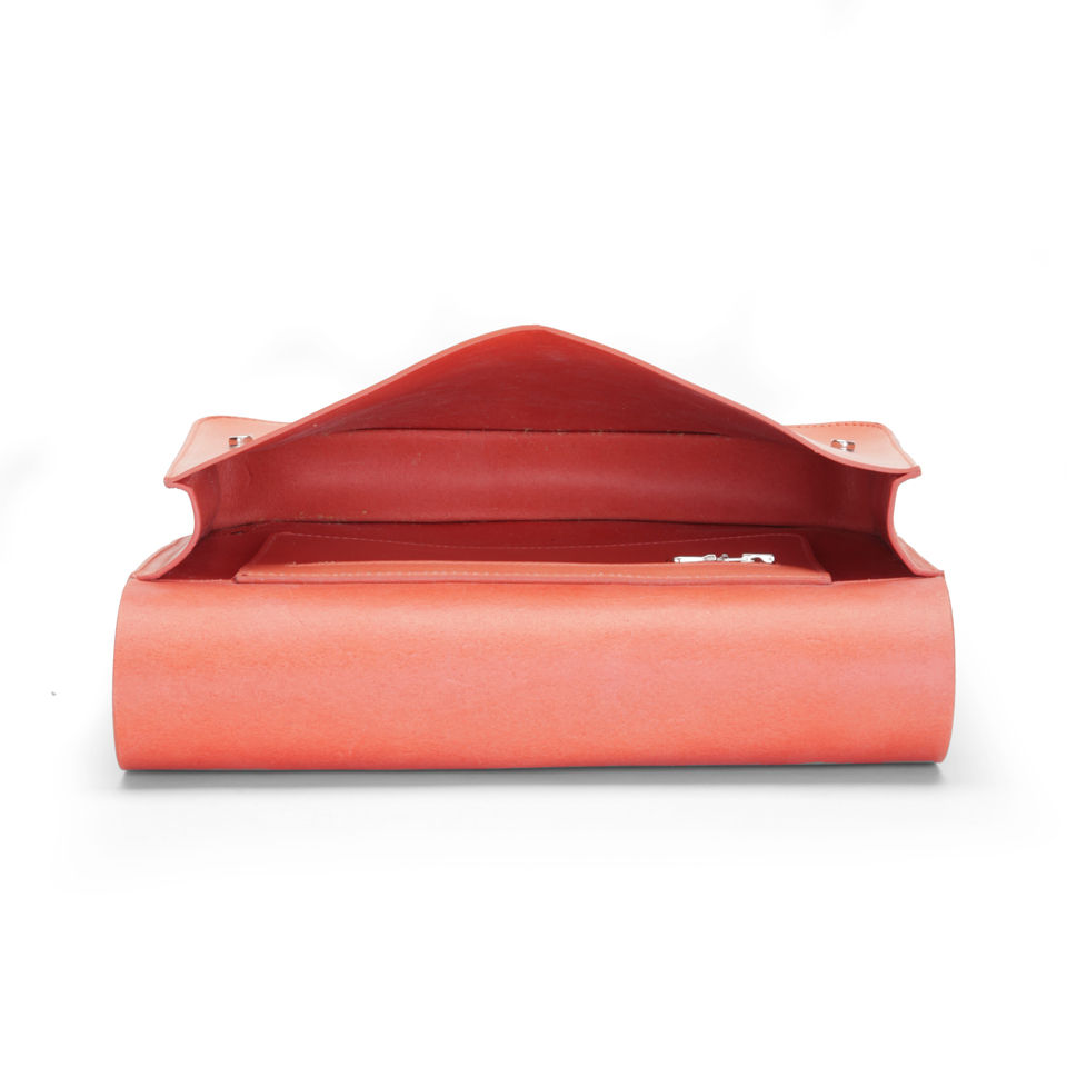 Kate Sheridan 'Made In England' Popper Leather Rucksack - Peach