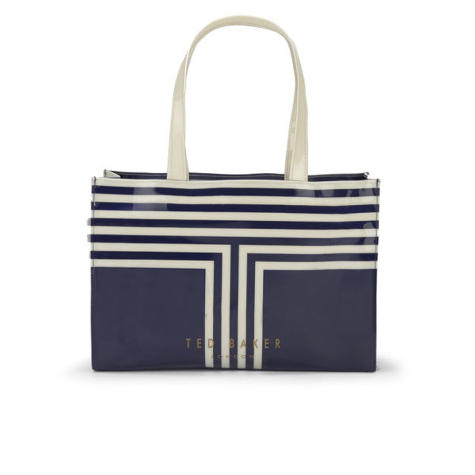 Ted Baker Tebag Tote Bag and Flip Flop Set Navy