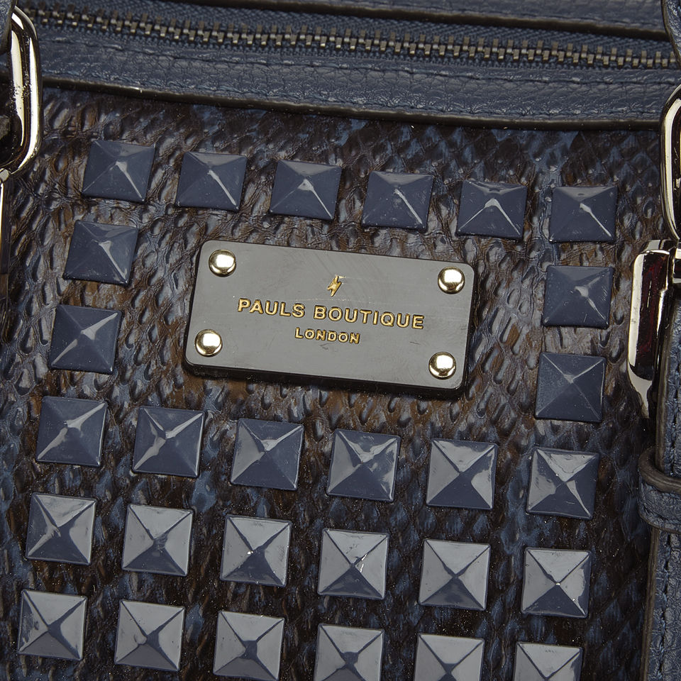 Paul's Boutique Beatrix Studded Bowler Bag - Indigo