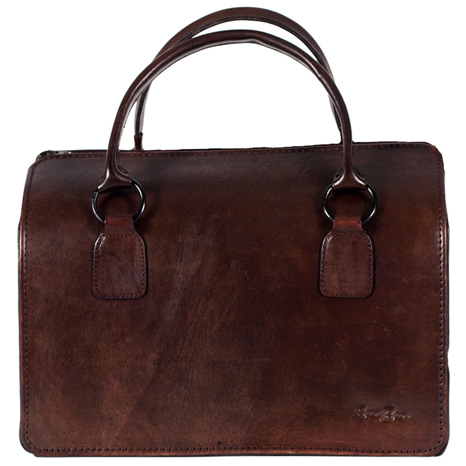 Beara Beara Emilia Leather Doctors Bag - Brown