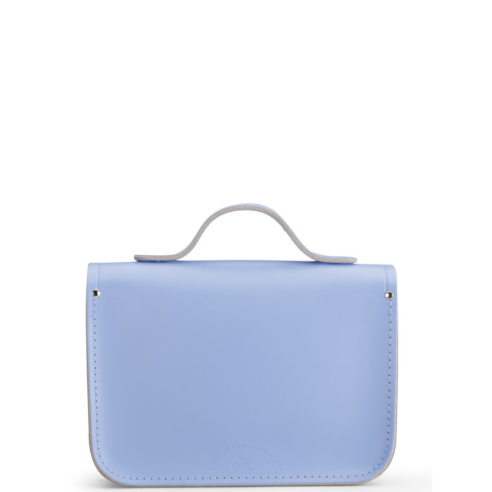 The Cambridge Satchel Company 11 Inch Classic Leather Satchel - Bellflower Blue/Orchid