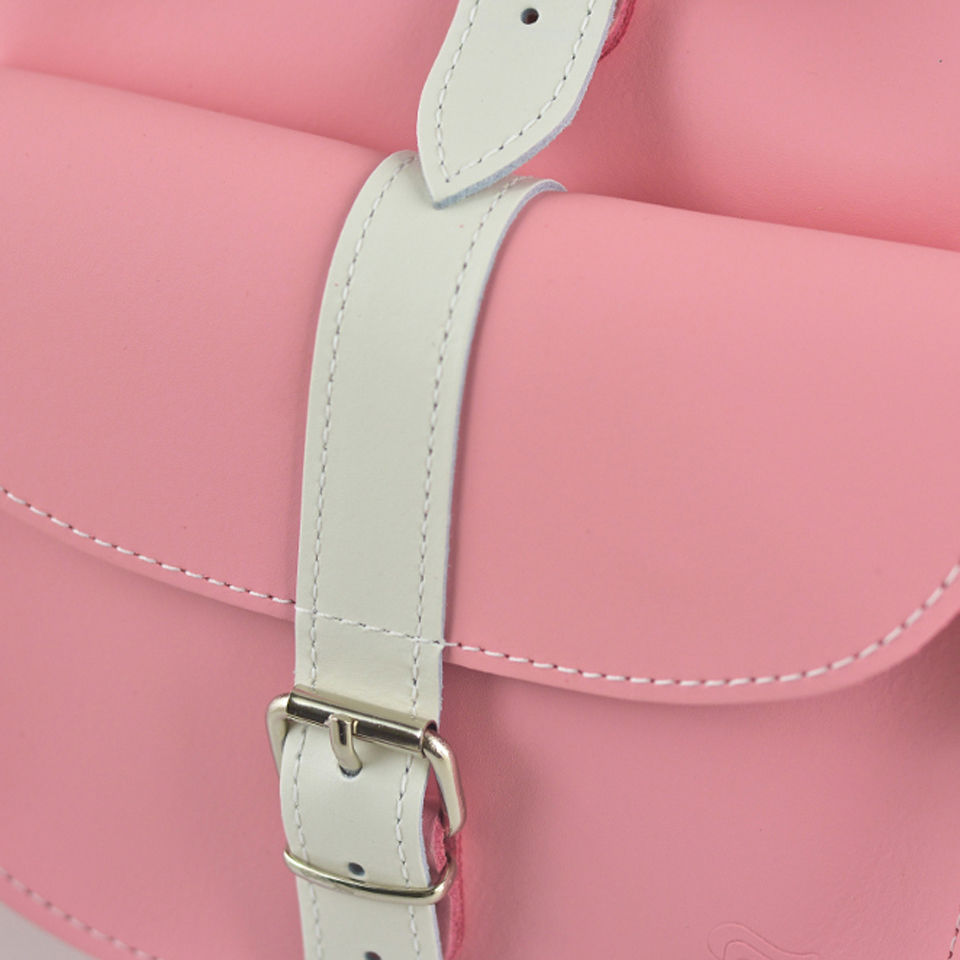 Grafea Candy Crush Medium Leather Rucksack - Pink/White