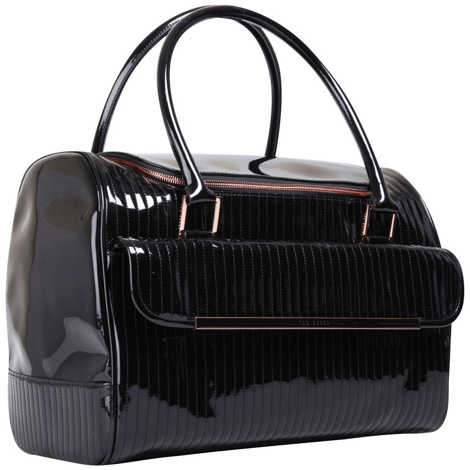 Ted Baker Caninie Quilted Enamel Dog Bag - Black