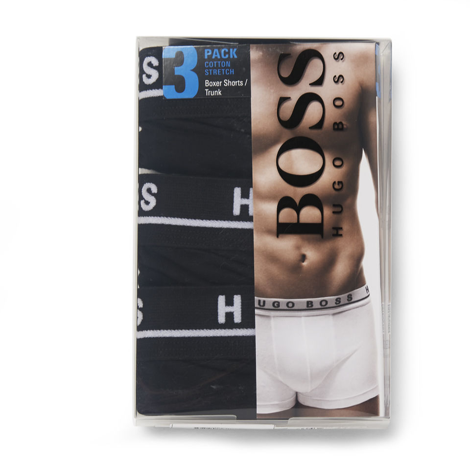 BOSS Bodywear Men's Three Pack Boxers - Black