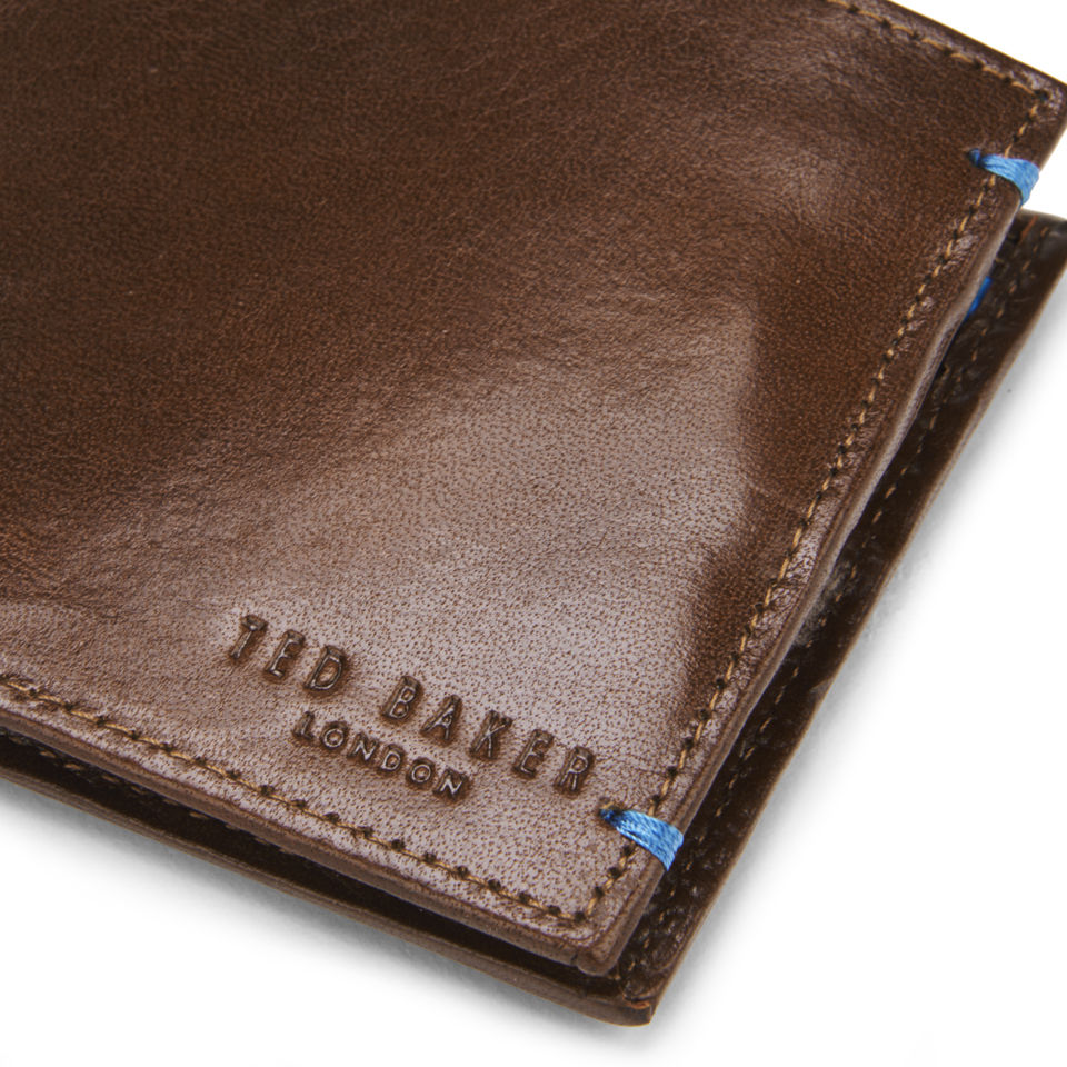 Ted Baker Carflin Leather Bifold Wallet - Tan