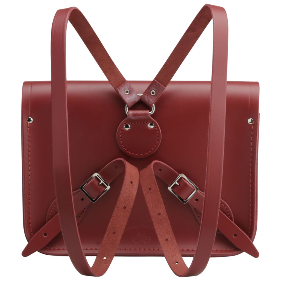 The Cambridge Satchel Company 11 Inch Leather Satchel Backpack - Red
