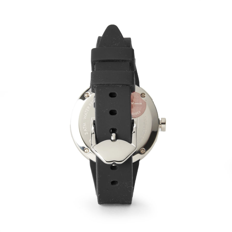 Lulu Guinness Women's Doll Face Watch - Black