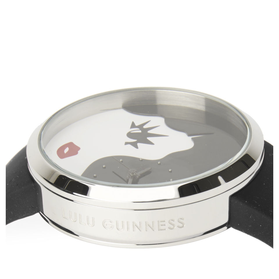 Lulu Guinness Women's Doll Face Watch - Black