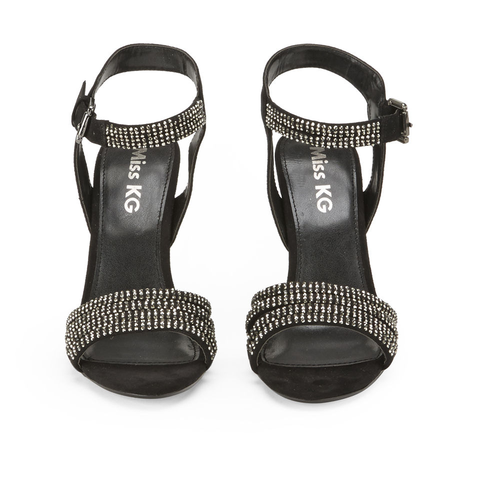 Miss KG Women s Elisha Diamante Heeled Sandals Black Allsole