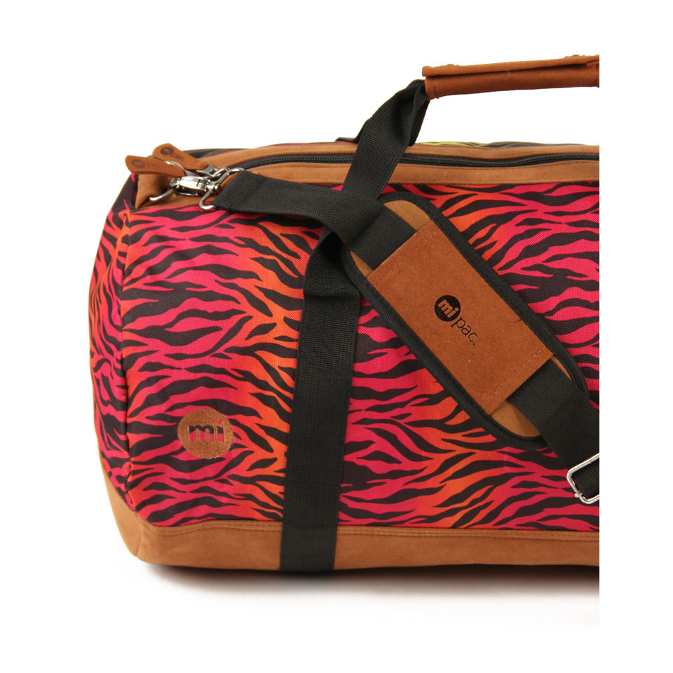 Mi-Pac Hot Zebra Print Duffle Bag - Rainbow