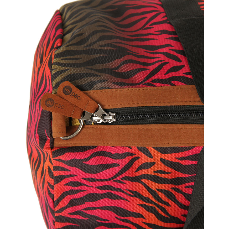 Mi-Pac Hot Zebra Print Duffle Bag - Rainbow