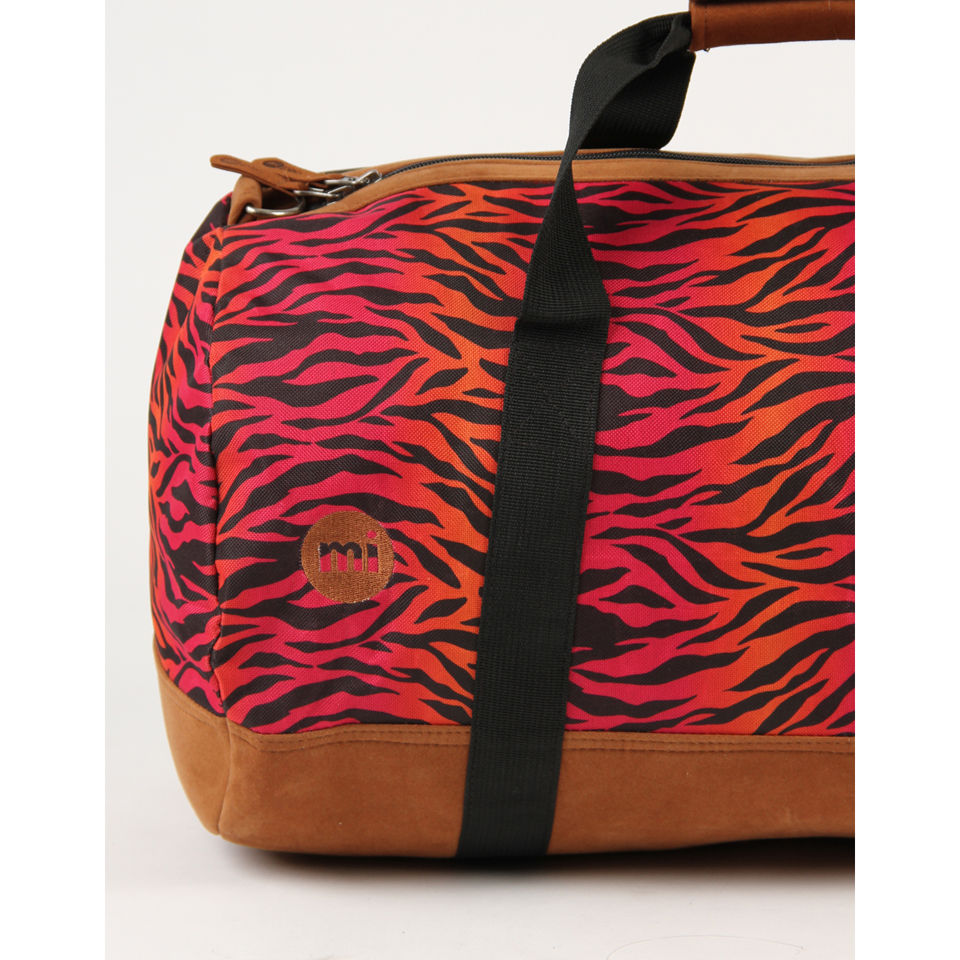 Mi-Pac Hot Zebra Print Duffle Bag - Rainbow