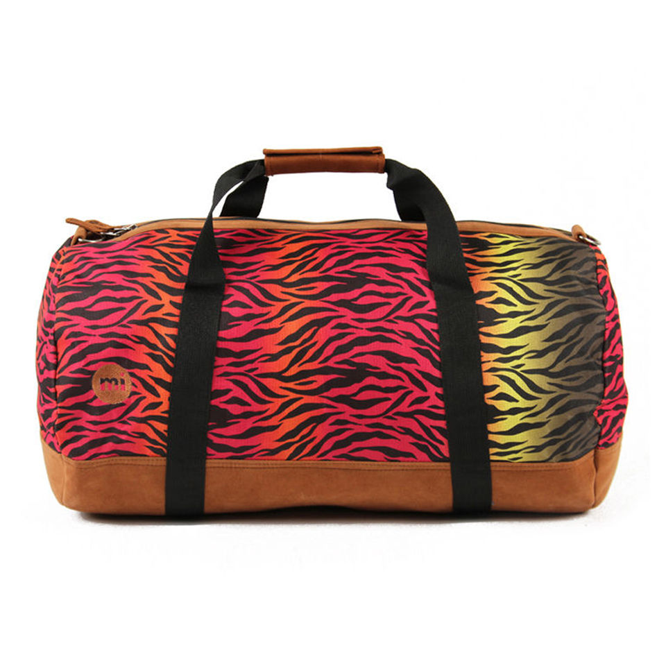Mi Pac Hot Zebra Print Duffle Bag Rainbow