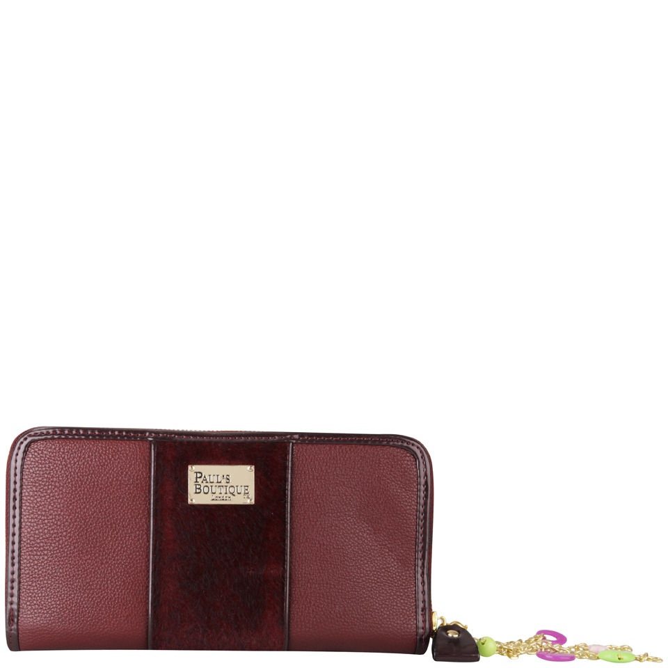 Paul's Boutique Maisy Pony Skin Bag - Burgundy