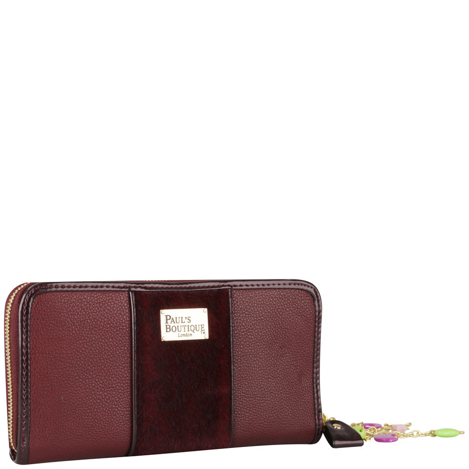 Paul's Boutique Maisy Pony Skin Bag - Burgundy