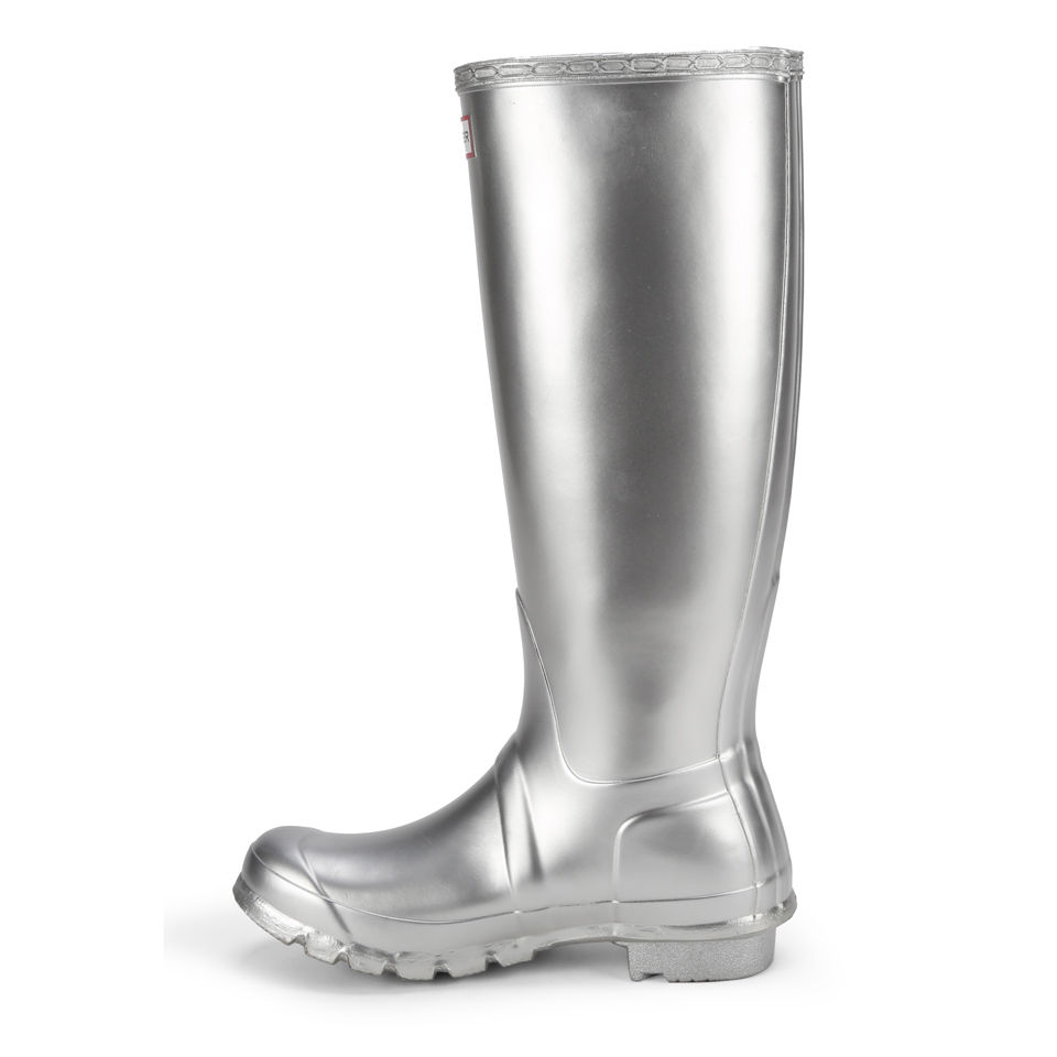 Hunter Women s Original Metal Wellies Silver Allsole