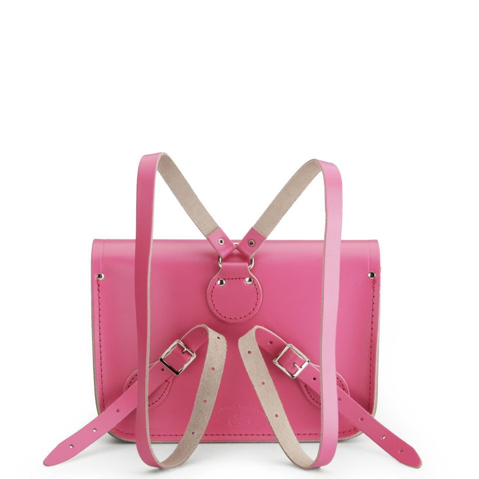 The Cambridge Satchel Company 11 Inch Leather Satchel Backpack - Orchid