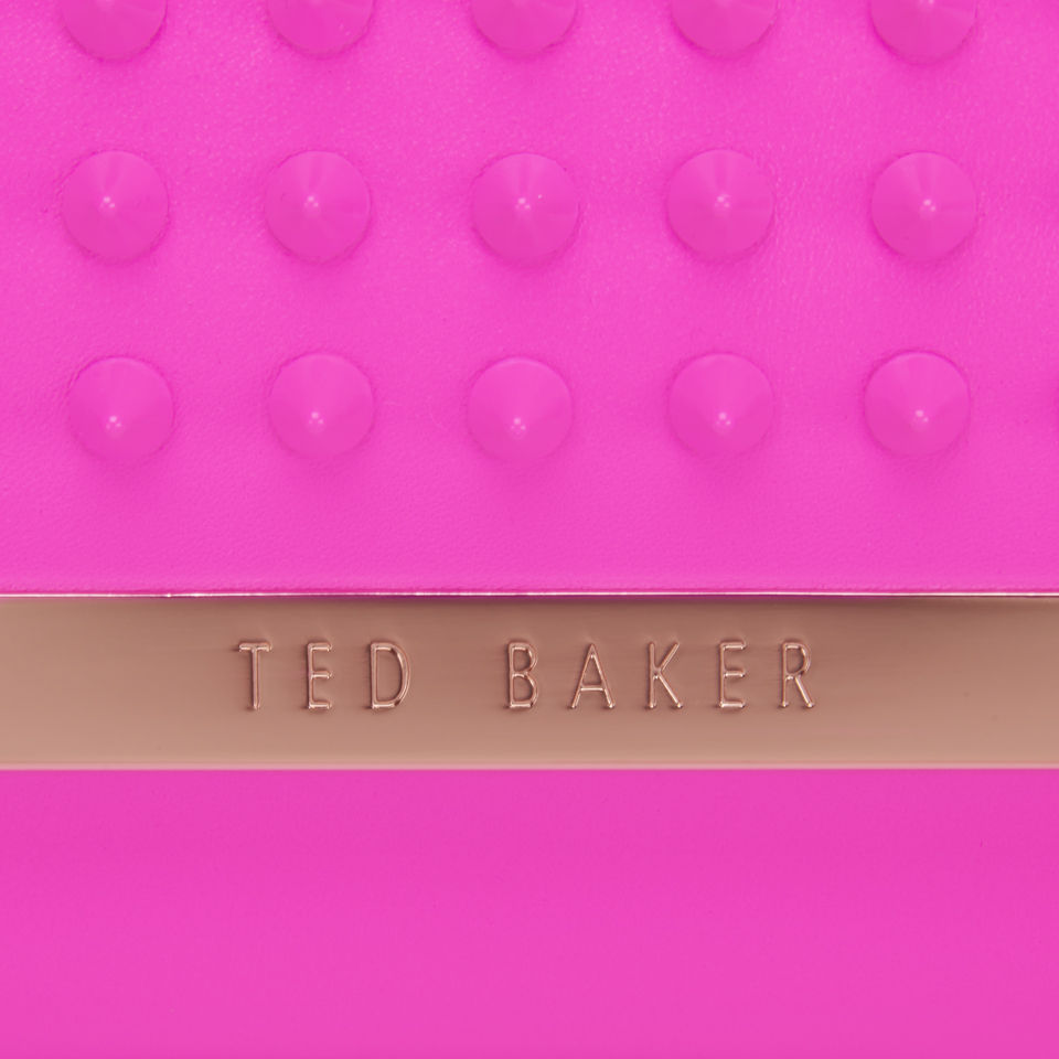Ted Baker Studded Metal Bar Clutch Bag - Bright Pink