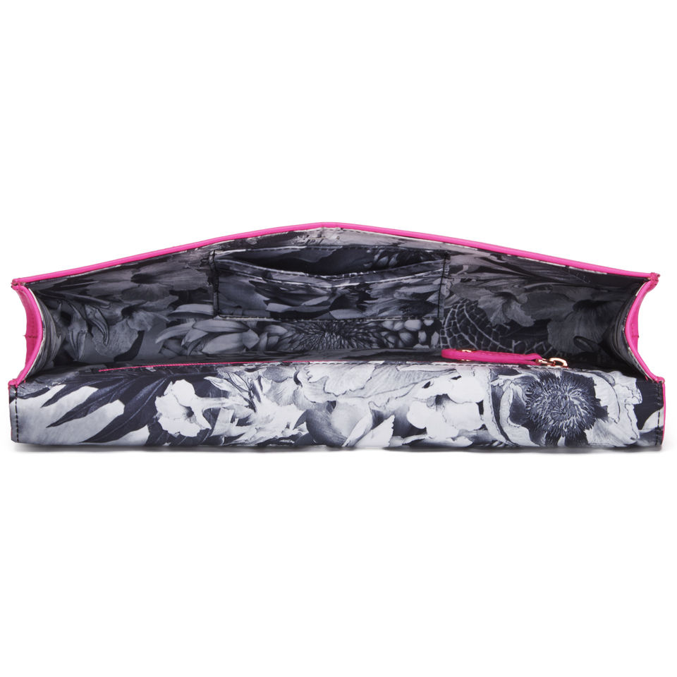 Ted Baker Studded Metal Bar Clutch Bag - Bright Pink