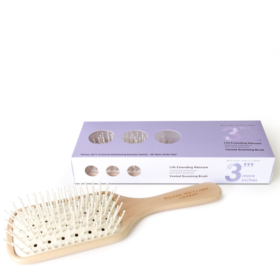 3 More Inches Large Paddle Brush (Vented)