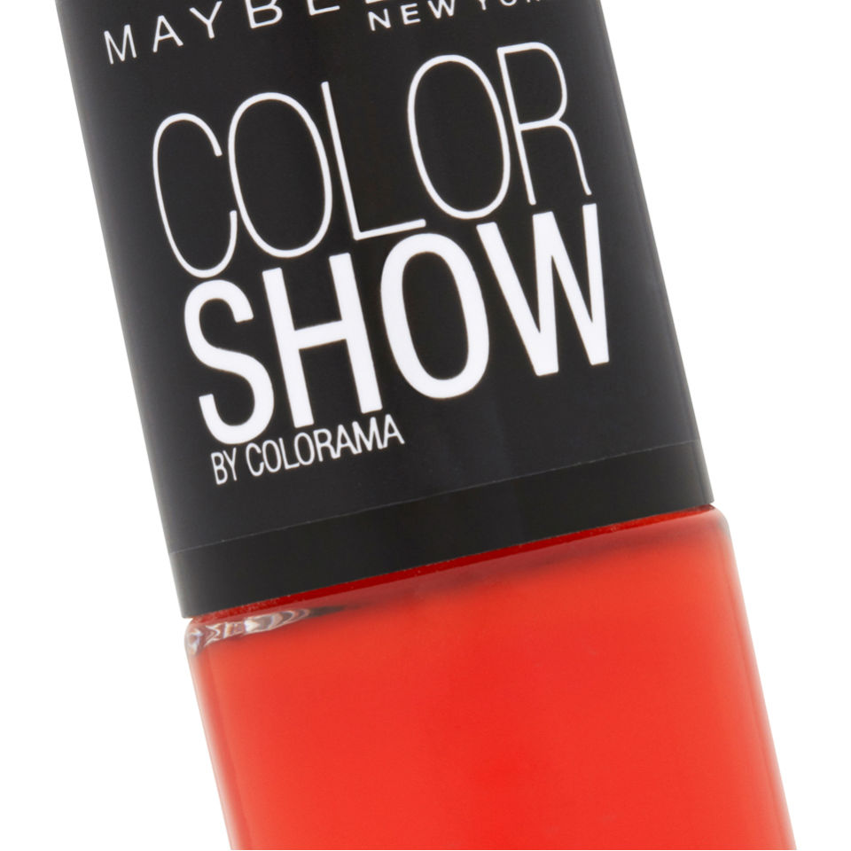 Maybelline New York Color Show Nail Lacquer - 341 Orange Attack 7ml