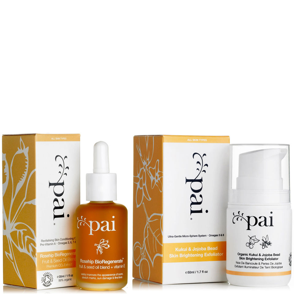 Pai Skincare Rosehip Oil and Kukui and Jojoba Bead Skin Brightening Exfoliator