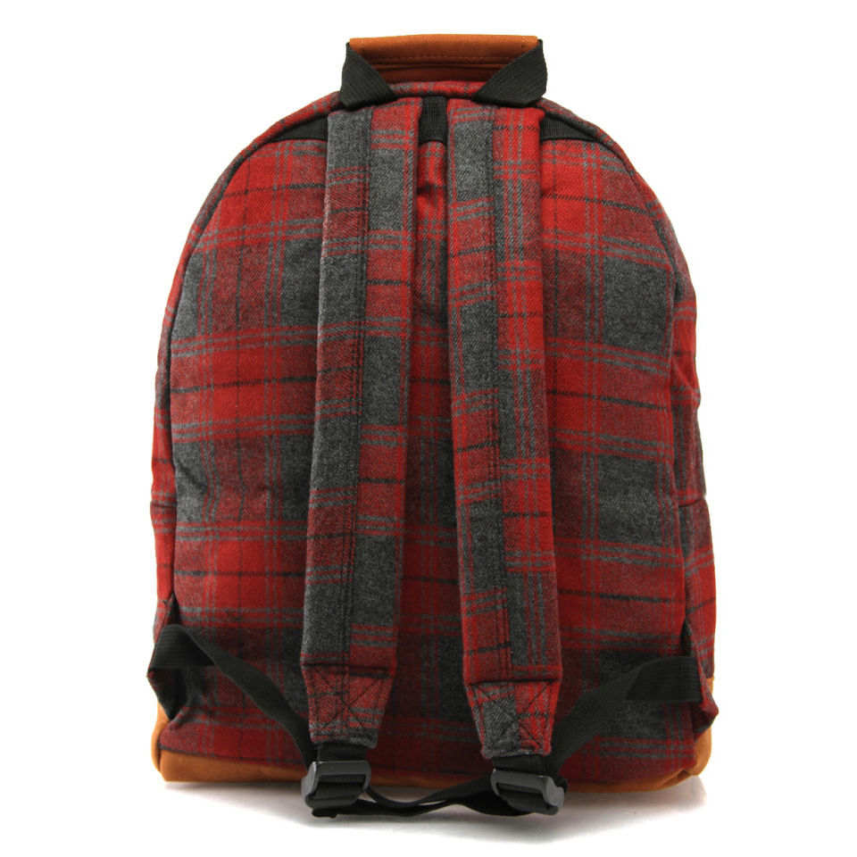 Mi-Pac Plaid Backpack - Red