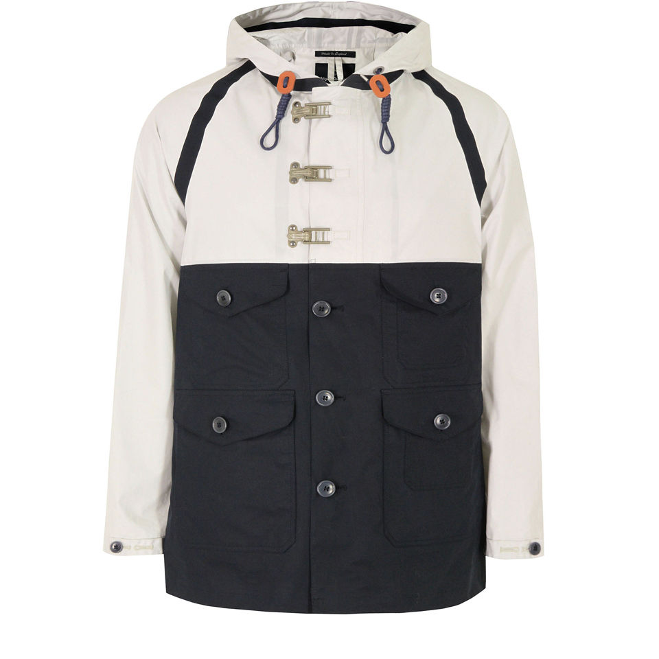 Nigel Cabourn Men's Cameraman Sealed Stone & Navy Jacket